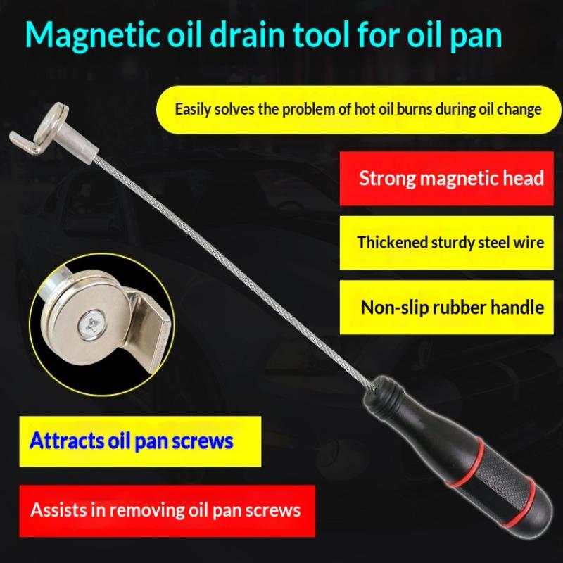 Car Repair Tools - เครื่องมือถอดสกรูถ่ายน้ำมันแบบแม่เหล็กป้องกันการลวก อุปกรณ์ถอดอ่างน้ำมันรถยนต์ อุปกรณ์ซ่อมรถยนต์