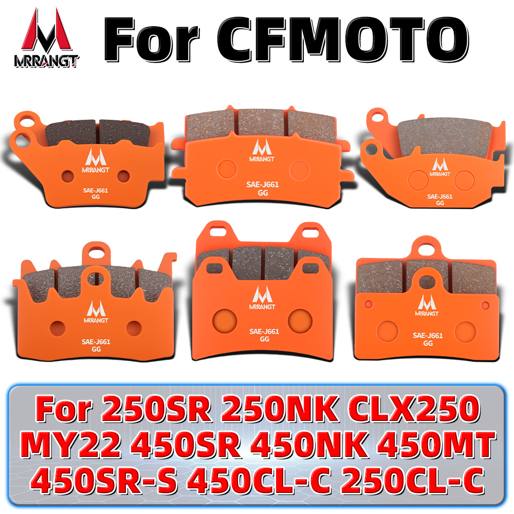 Brake Pad Set - MRRANGT เซรามิคเบรคแพดประสิทธิภาพสูงชุดเบรคสำหรับ CFMOTO 450SR 450NK 450MT