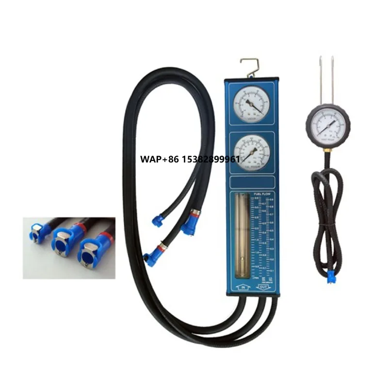 Car Repair Tools - เครื่องทดสอบระบบเชื้อเพลิงเครื่องยนต์รถยนต์พร้อมมิเตอร์วัดการไหล EFI2100 เครื่องมือทดสอบแรงดันเชื้อเพลิงและอัตราการไหลสำหรับซ่อมรถยนต์