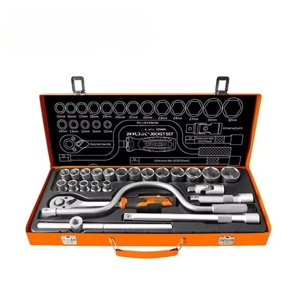 Socket Set - ชุดเครื่องมือประแจบล็อก 1/2 นิ้ว 24 ชิ้น รุ่น