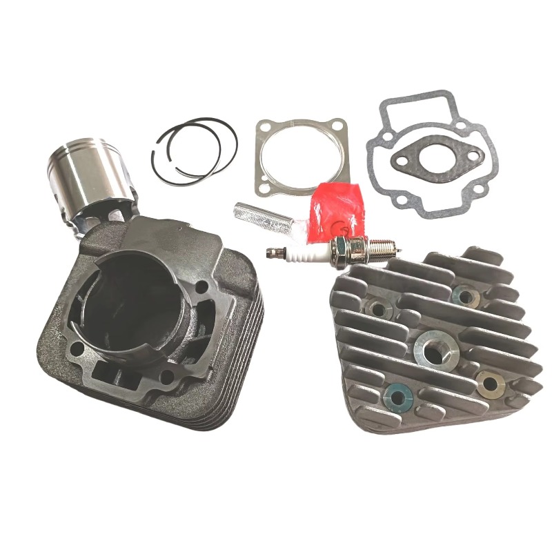 Spark Plug - ชุดลูกสูบหัวสูบขนาด 47 มม. พร้อมหัวเทียน สำหรับรถมอเตอร์ไซค์ Piaggio70