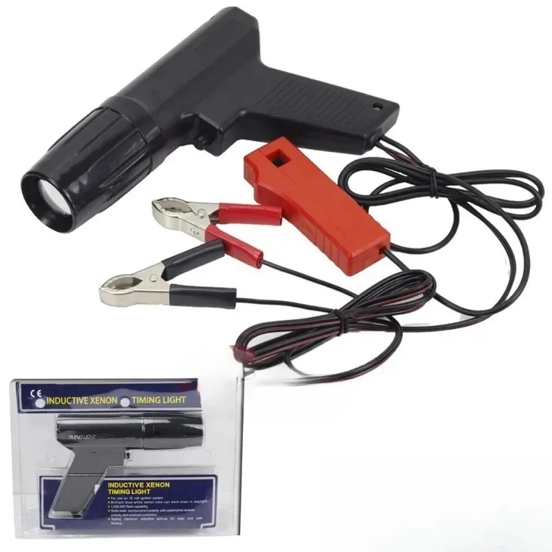 Timing Light Gun - ปืนตั้งจังหวะการจุดระเบิดรถยนต์ TL-122 ไฟสโตรบเหนี่ยวนำการจุดระเบิดเครื่องยนต์ สำหรับซ่อมรถยนต์ มอเตอร์ไซค์ เรือ