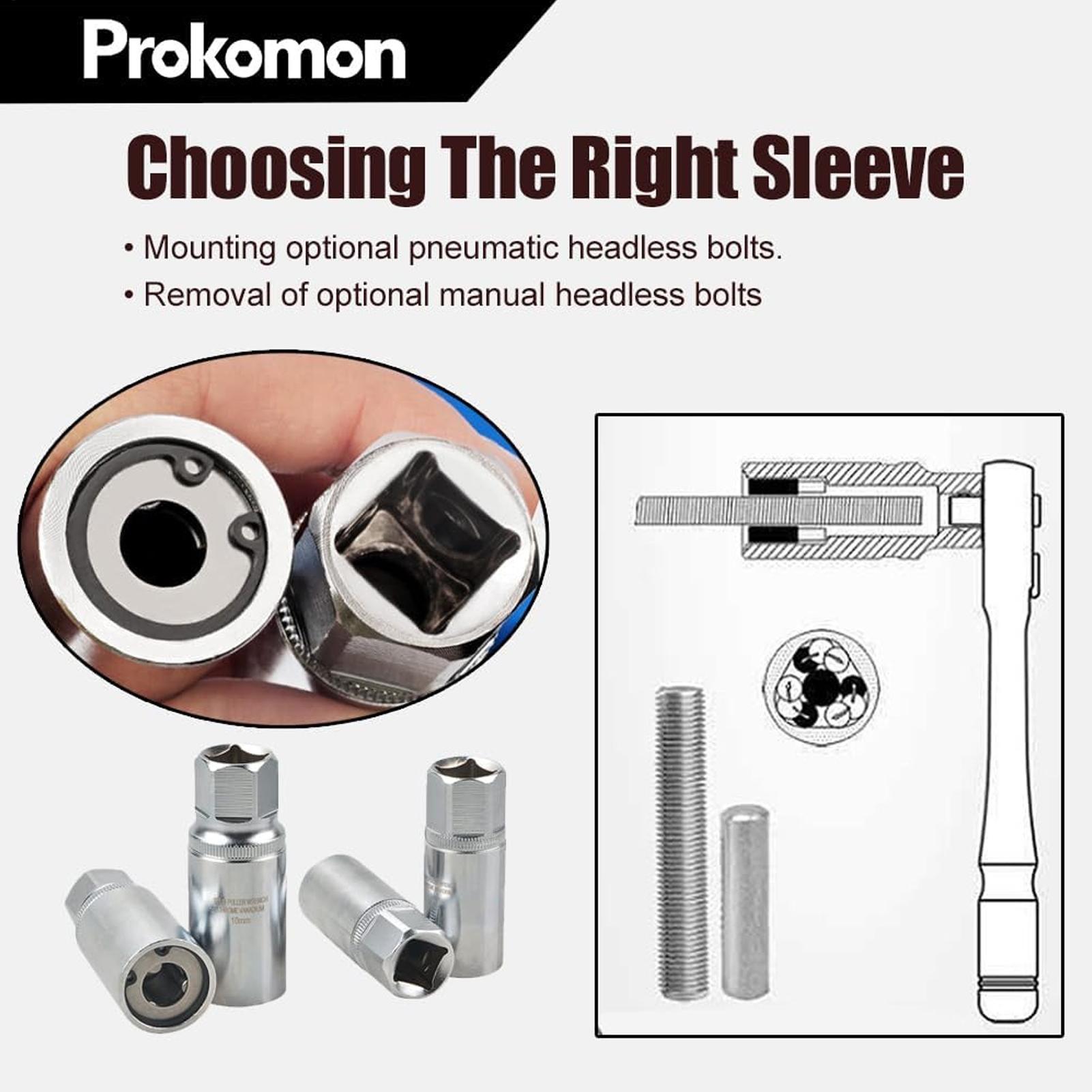 Socket Set - ชุดเครื่องมือถอด 4 ชิ้น ขนาด 1/4 นิ้ว