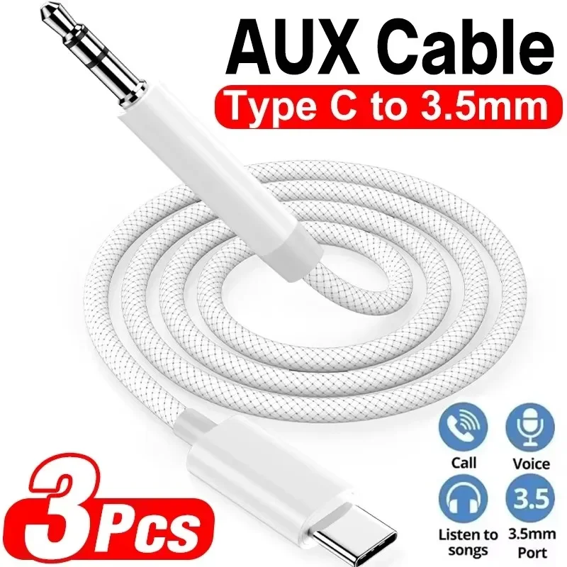 Car Jack - สายสัญญาณเสียง USB-C เป็น 3.5 มม. หัวแจ็คตัวผู้