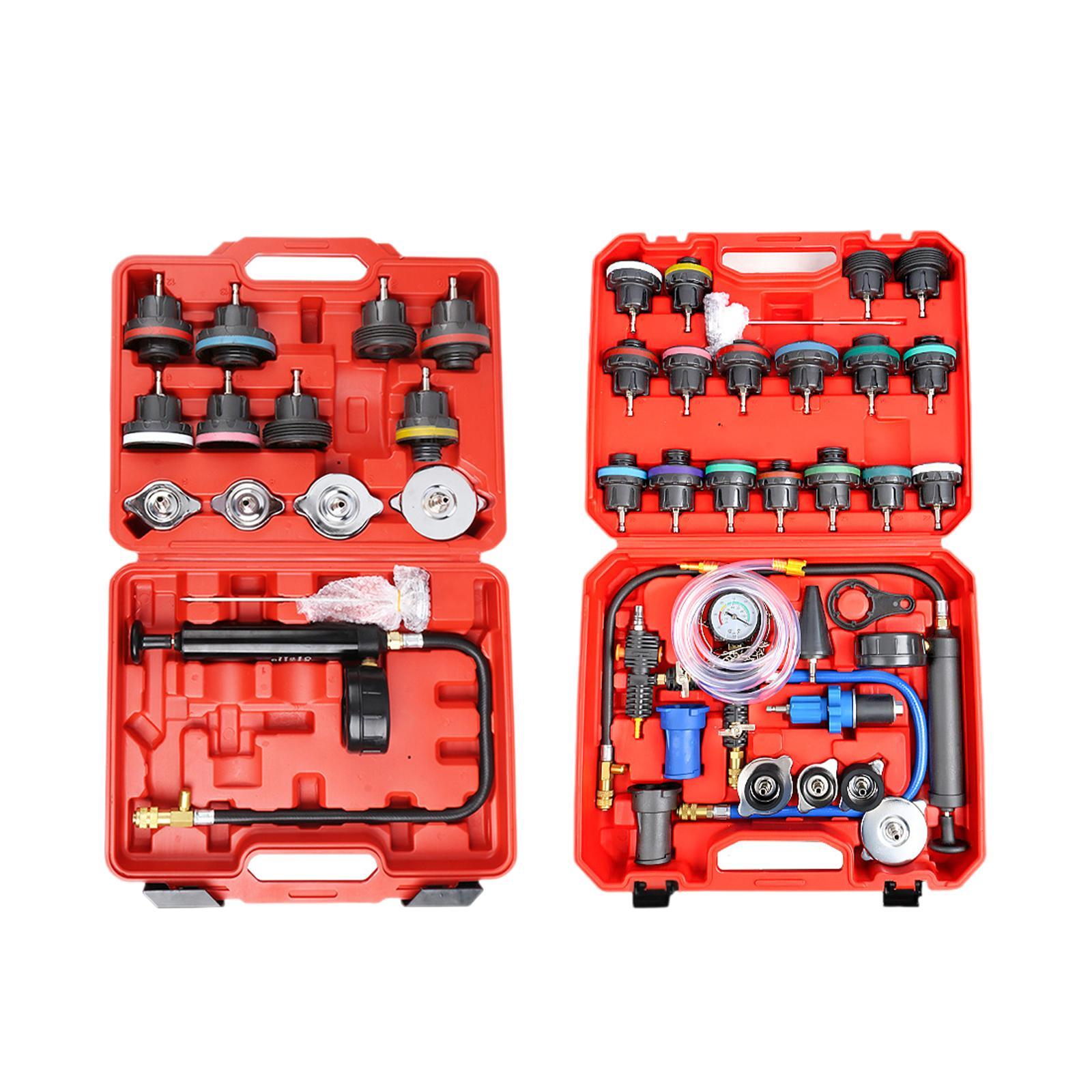 Car Diagnostic Tool - เครื่องทดสอบการรั่วไหลสำหรับการวินิจฉัยรถยนต์ เครื่องทดสอบแรงดันหม้อน้ำอัลลอย เครื่องมือทดสอบระบบระบายความร้อนด้วยสุญญากาศ สำหรับการบริการรถยนต์