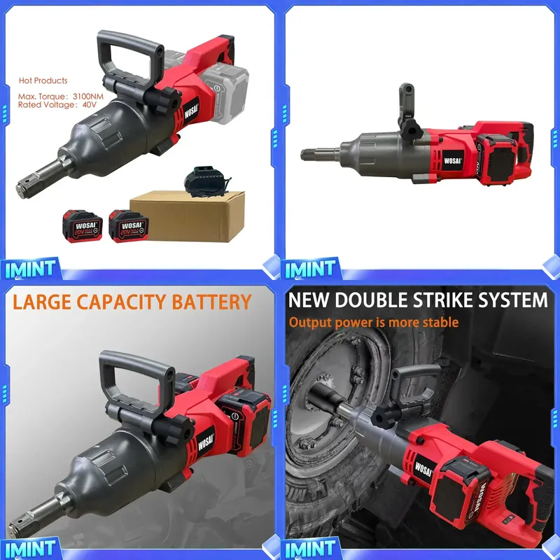 Torque Wrench - ประแจบลัชเลสไร้สายแรงบิดสูง 40V 3100NM ขนาด 1 นิ้ว