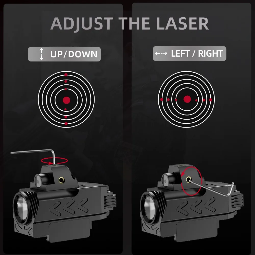 800 Lumens ยุทธวิธีไฟฉาย LED C - Timing Light Gun บทวิจารณ์และราคา