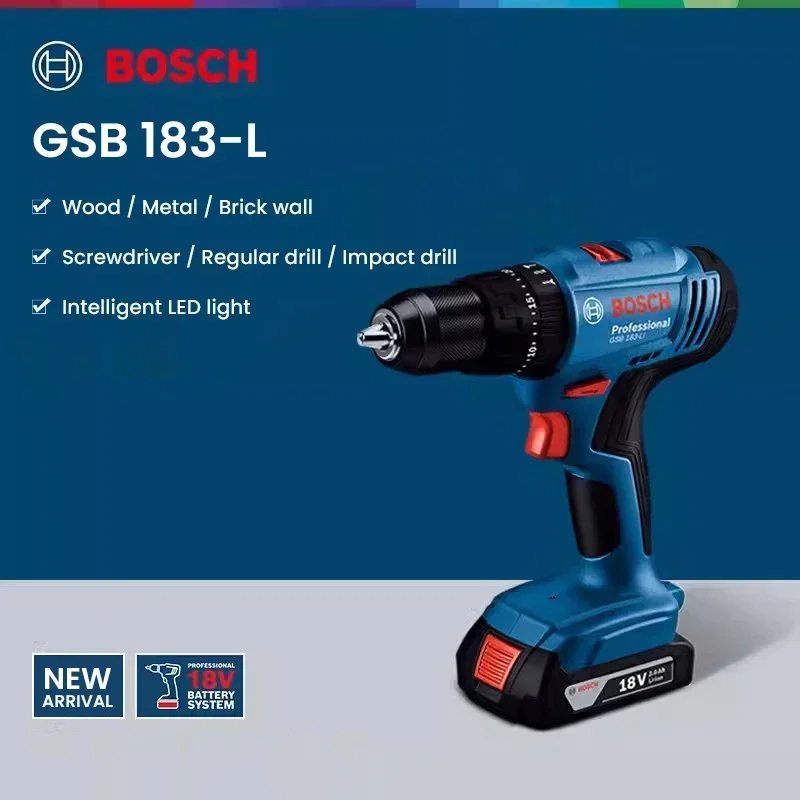 สว่านกระแทกไร้สาย Bosch GSB183 - Torque Wrench บทวิจารณ์และราคา