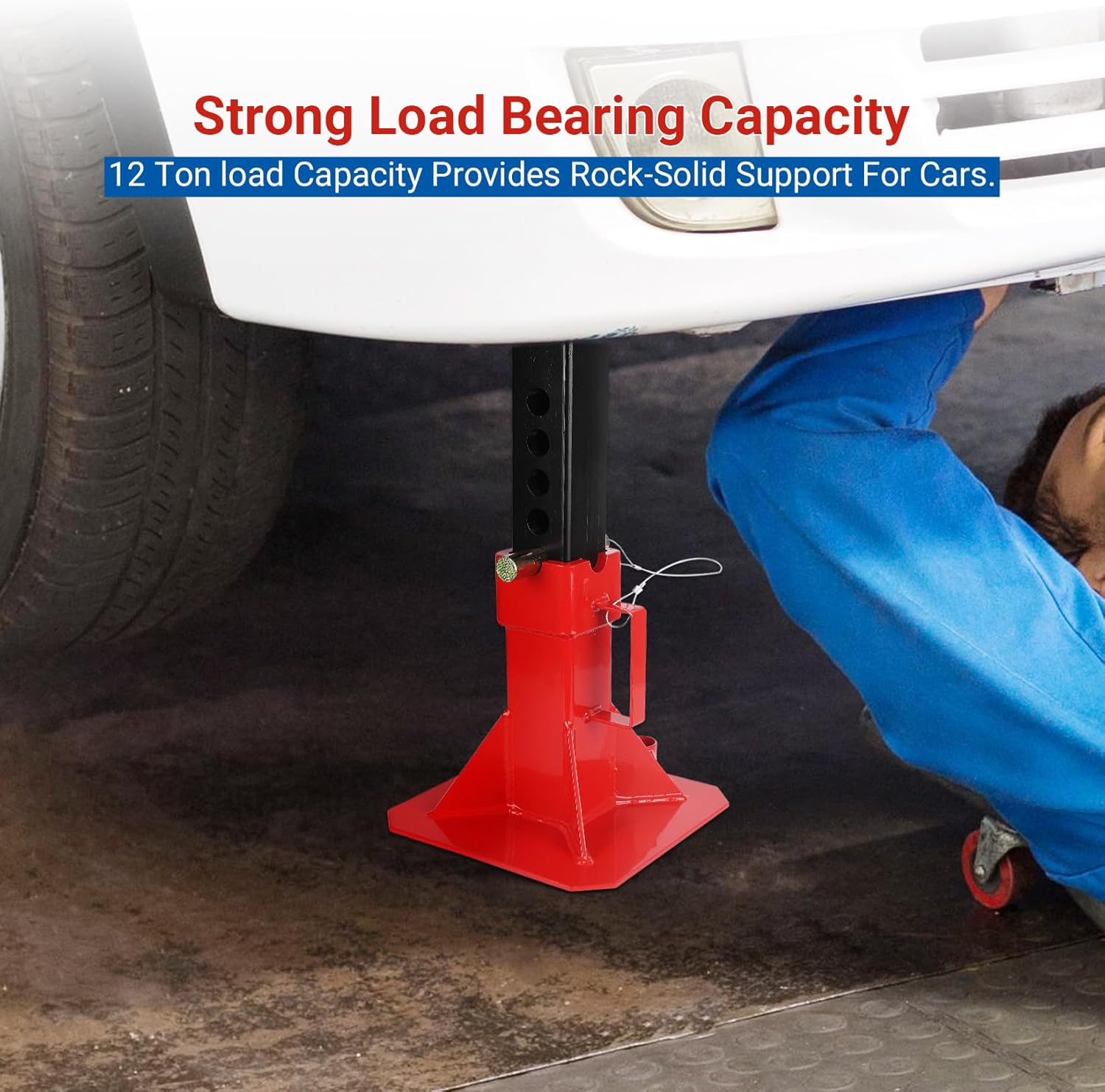 ขาตั้งยกรถเหล็ก รับน้ำหนัก 12  - Car Jack บทวิจารณ์และราคา