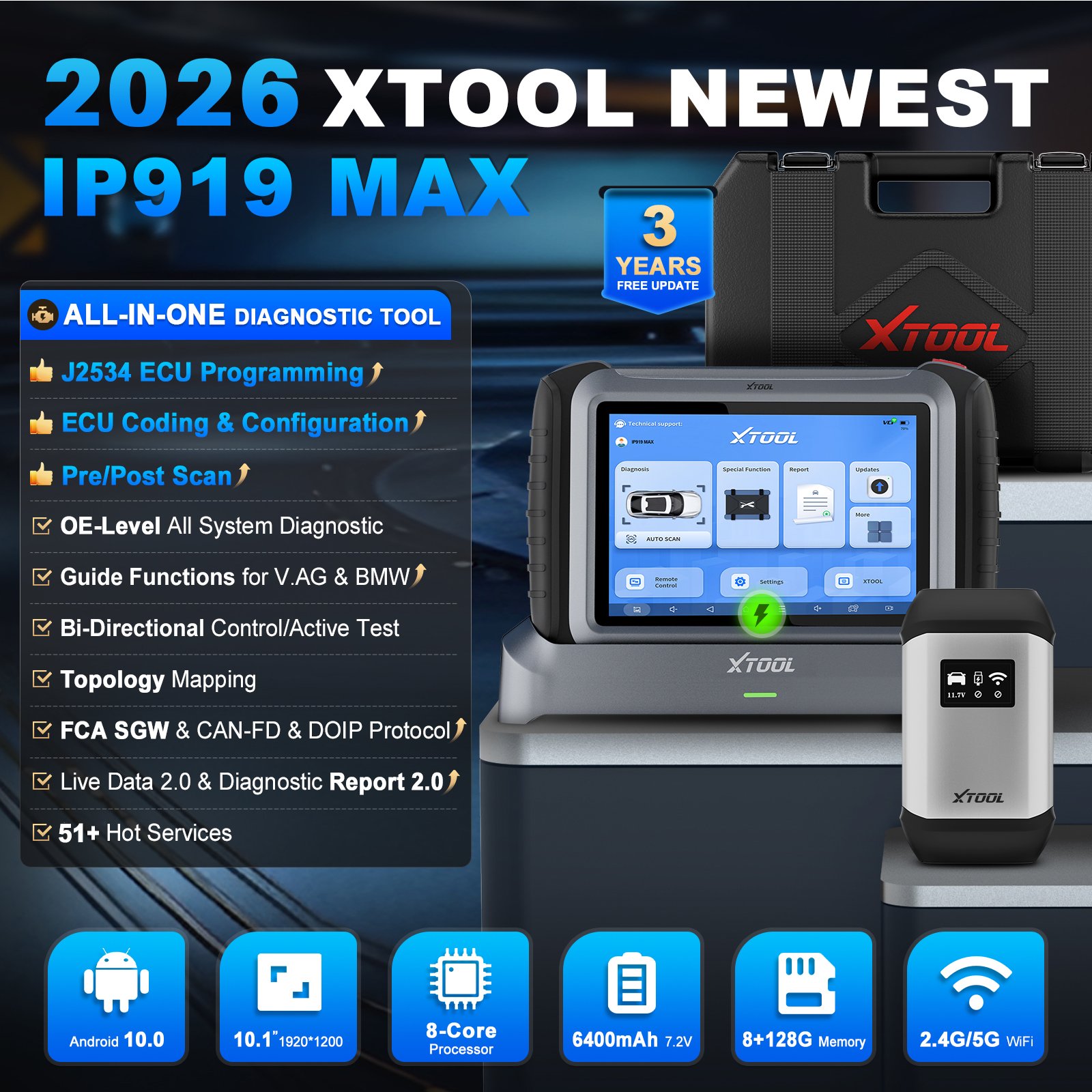 เครื่องมือโปรแกรม ECU XTOOL IP - Car Diagnostic Tool บทวิจารณ์และราคา
