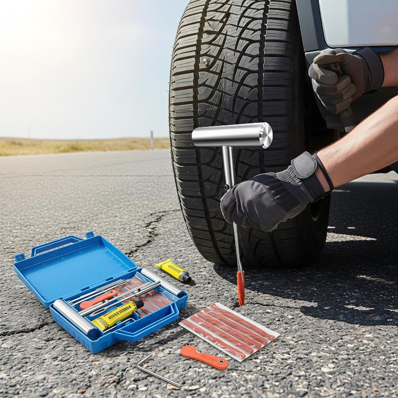 ชุดซ่อมยางรถยนต์แบบพกพาสำหรับง - Car Repair Tools บทวิจารณ์และราคา