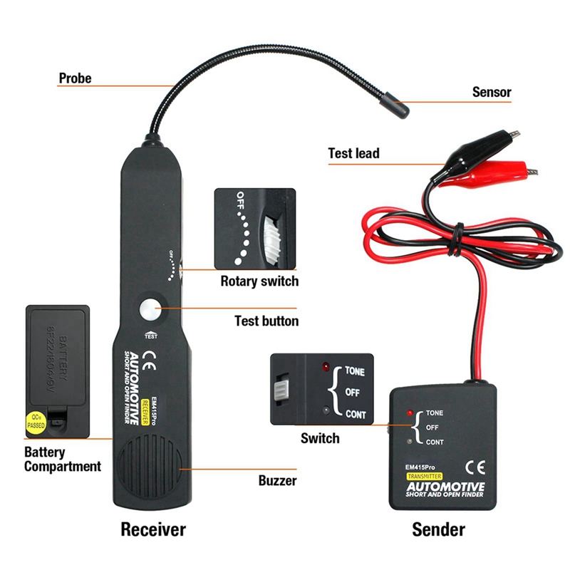 เครื่องตรวจจับสายไฟรถยนต์ ตรวจ - Automotive Tools บทวิจารณ์และราคา