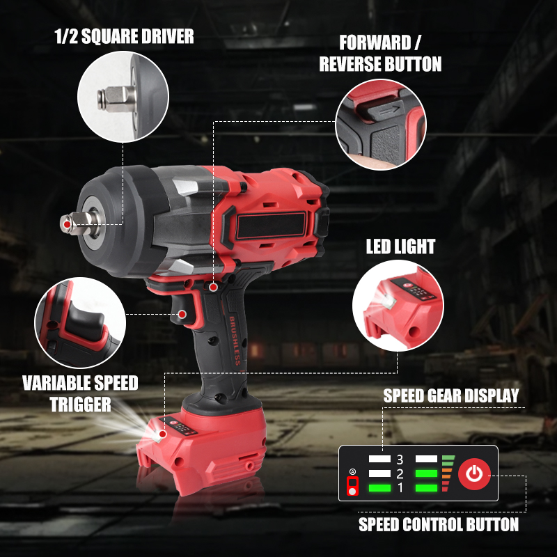 ประแจบล็อกไร้สาย ขนาด 1/2 นิ้ว - Torque Wrench บทวิจารณ์และราคา